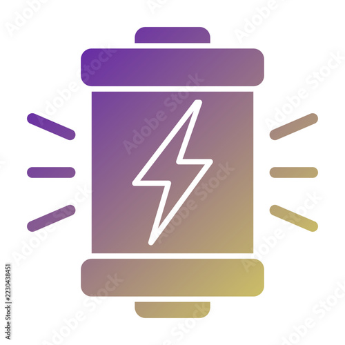 Energy Core icon illustration. This is a vector single icon with a solid gradient style. It is suitable for various purposes, including website design, mobile app design, and logo design.