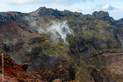 Crater of the volcano Vesuvius