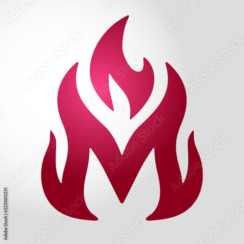 An editable and scalable vector illustration and logo of the letter 