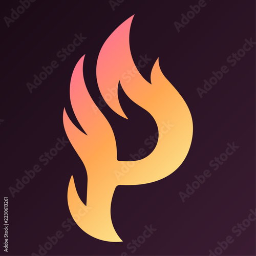 An editable and scalable vector illustration and logo of the letter 