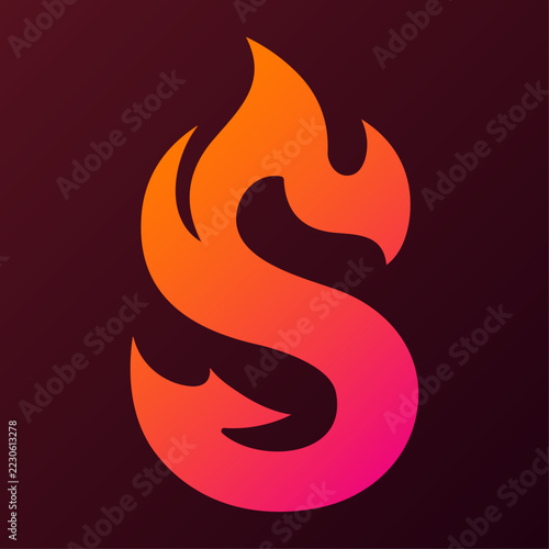 An editable and scalable vector illustration and logo of the letter 