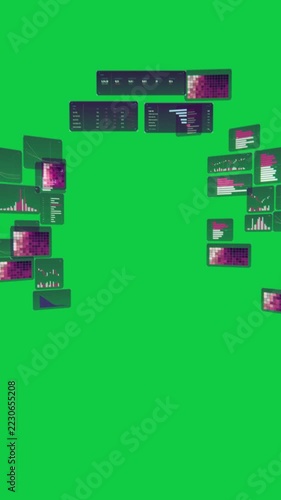 Vertical video: Tiles entering top or left sliding into columns, bridge forming gap on transparent b