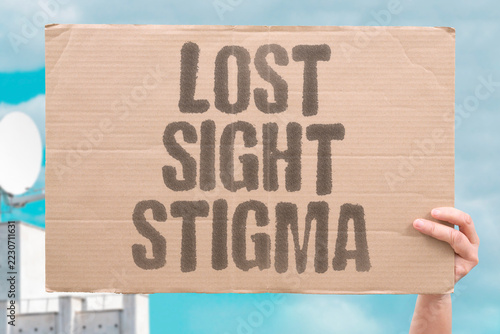 Fotografie "Lost sight stigma" Blind commuter faces suspicion