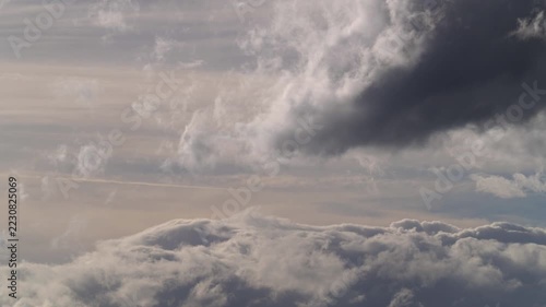 Dramatic storm clouds moving timelapse
