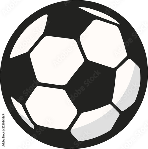 Soccer football ball icon set. Isolated sports ball on white background