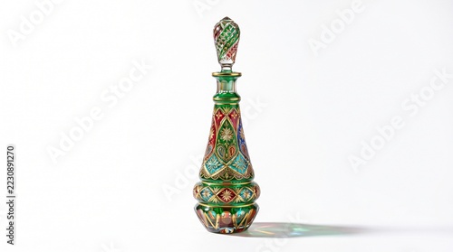 vintage moroccan glass perfume bottle