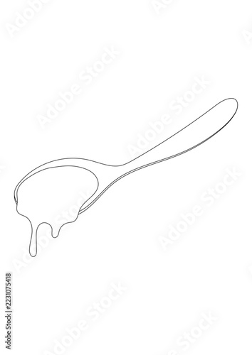 Mit Löffel Essen