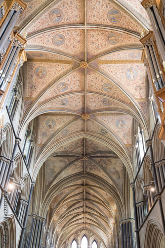 Worcester cathedral interior roof detail