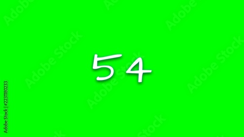 1 to 100 Counter Animation - Blueprint Architectural Drafting on Green Screen 1080p