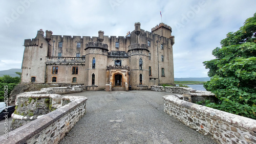 Dunvegan castle on the Isle of Skye in Scotland