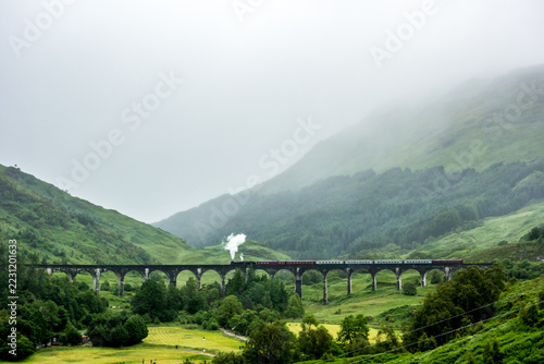 The Glenfinnan Viaduct on the Scottish island of Skye