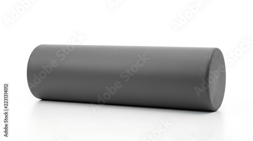 Dark Grey Foam Roller for Fitness and Physical Therapy.