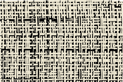Brown braided fabric texture, vector cloth background