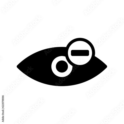 eye minus icon