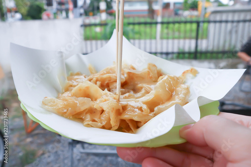 Fotografie roti or naan , fried roti