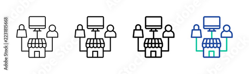 Omnichannel Icon Collection Different Style Outline