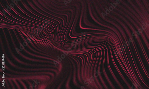 Abstract Red Neon Flowing Lines Background