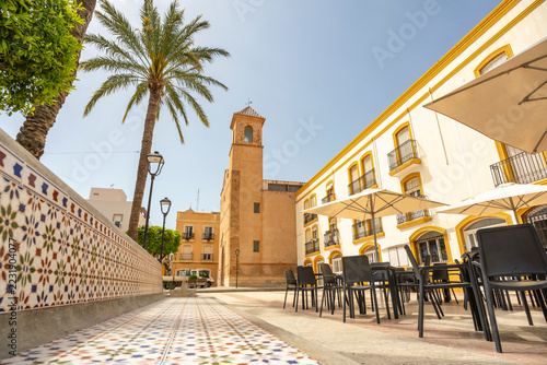 Vera, Spain: Historic Nuestra Senora de la Encarnacion Fortress Church in Plaza Mayor, Andalusia