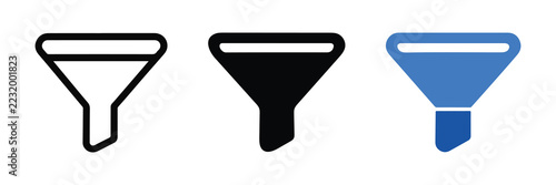 Filter Funnel Data Sorting Control Icon