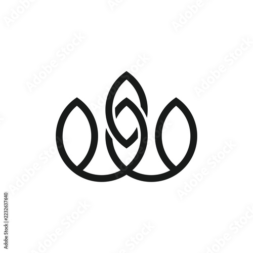 Crown design illustration with simple and creative idea for business