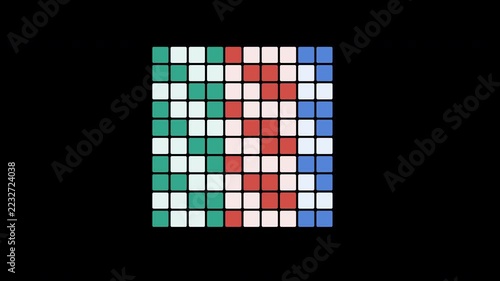 Network adjacency matrix with alpha channel