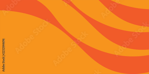 Warm Orange and Red Wavy Shapes Abstract Background