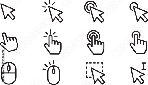 mouse cursor icon pack. 