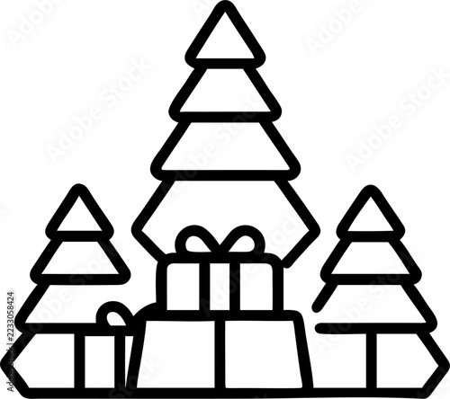 Christmas Tree Gift Stack