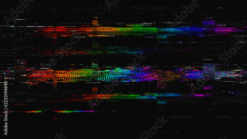 Glitch Screen Effect. Abstract Distortion Background