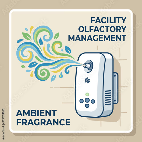 Air freshener releasing scented vapor in a room.