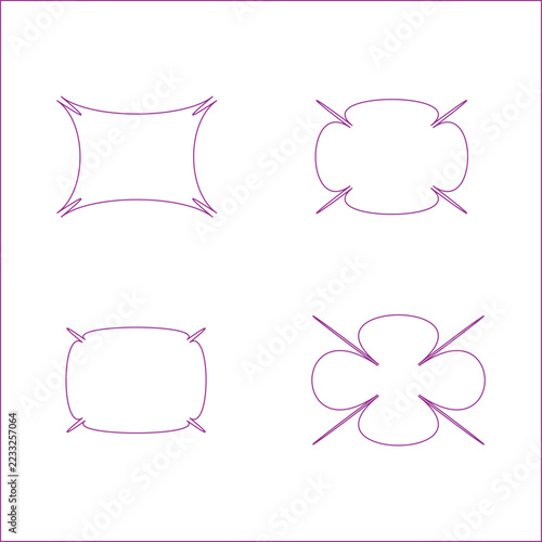 Geometric Purple Outline Shapes in a Minimalist Grid for Modern Abstract Backgrounds Contemporary Graphic Design Decorative Patterns Branding Projects Digital Art and Creative Prints
