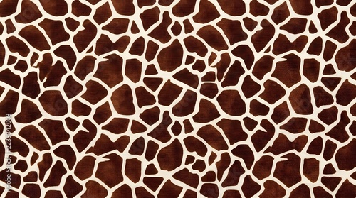 seamless giraffe print pattern texture background brown and white animal hide design for fabric apparel and wallpaper decoration