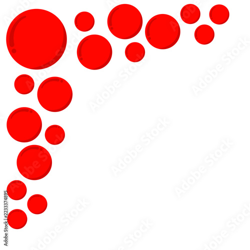 Bubbles red blood illustration