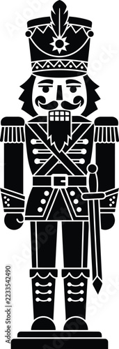 Traditional Christmas nutcracker soldier