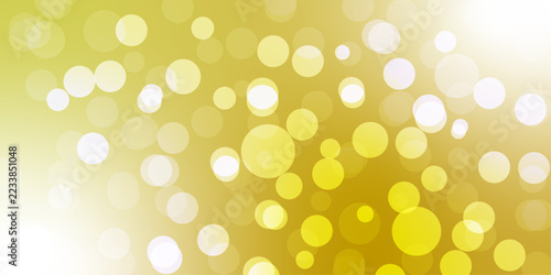 Abstract golden background with circles light effects