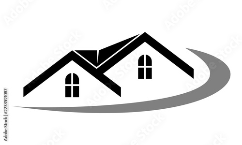 modern home building logo