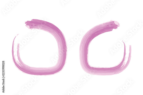 Pink Watercolor Brush Strokes Forming Abstract Circle Frames for Wedding Invitations Branding Templates Modern Graphic Design Stationery Artistic Layouts and Creative Projects