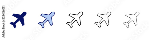 Plane icon vector. Airplane sign and symbol. Flight transport symbol. Travel sign. aeroplane