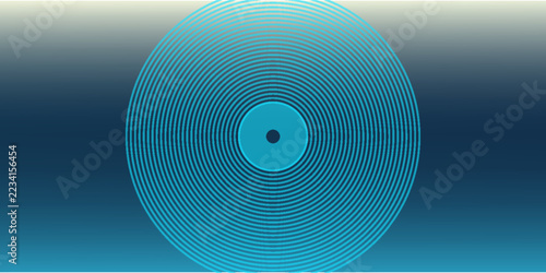 Abstract Wavy Line Pattern On Blue Gradient Background With Soft Noise Texture And Elegant Flow - A high-quality digital abstract background