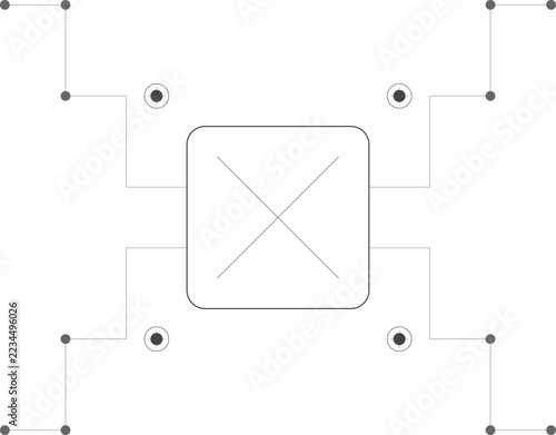 Abstract Neural Network Processor Unit with Interconnected Data Flow Circuits and Subtle Gear-like Processing Nodes