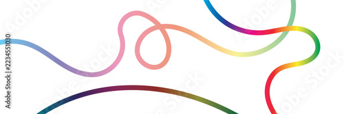 Colorful abstract line art patterns .collection of vibrant abstract line art illustrations featuring intertwined colorful loops, swirls, and curves on bright and dark backgrounds .