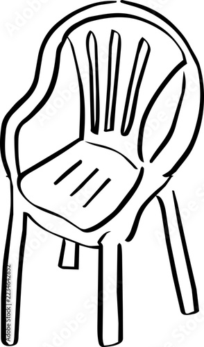 Plastic Chair Doodle Icon