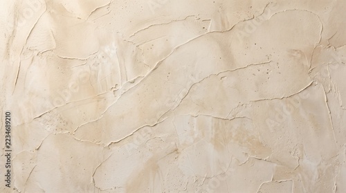 Beige Plaster Wall Texture with Rough Trowel Marks