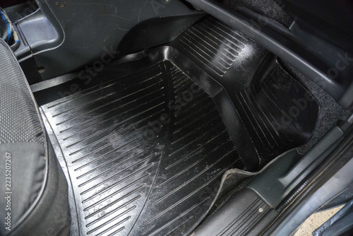 not new car inside instrument panel front seats and rear