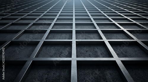 Linear Patterned Non-Representational Concept Featuring a Receding Visual Grid with Fading Depth Concept  abstract background lines stripes perspective diminishing pattern linear graphic