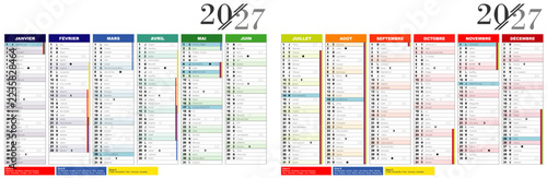 Calendrier 2027