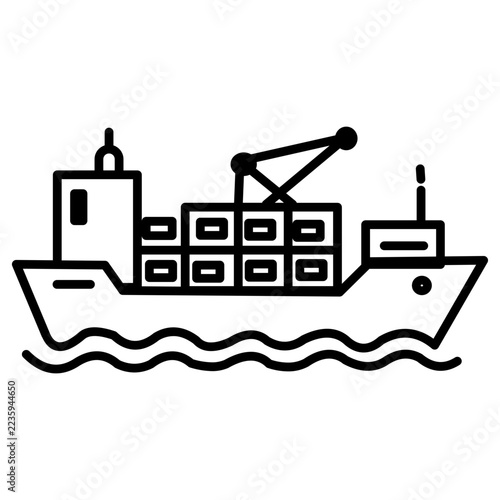 Cargo Ship Icon
