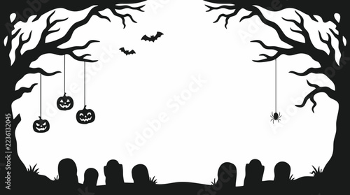 halloween background with pumpkin