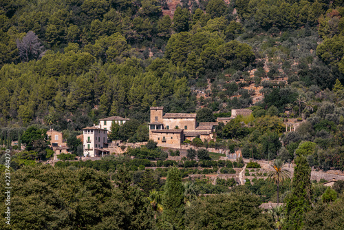 The hamlet of Binibassí is situated in the Serra de Tramuntana mountains between the town of Sóller and Fornalutx, Mallorca, Balearic Islands, Spain, Europe