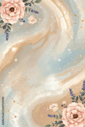 Flower Illustration Celebration card